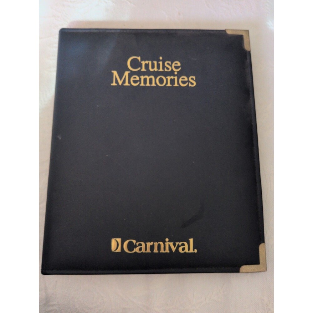 Carnival Cruise Line Scrapbook Album Photo Holds 24 Photos Ecstasy Pic